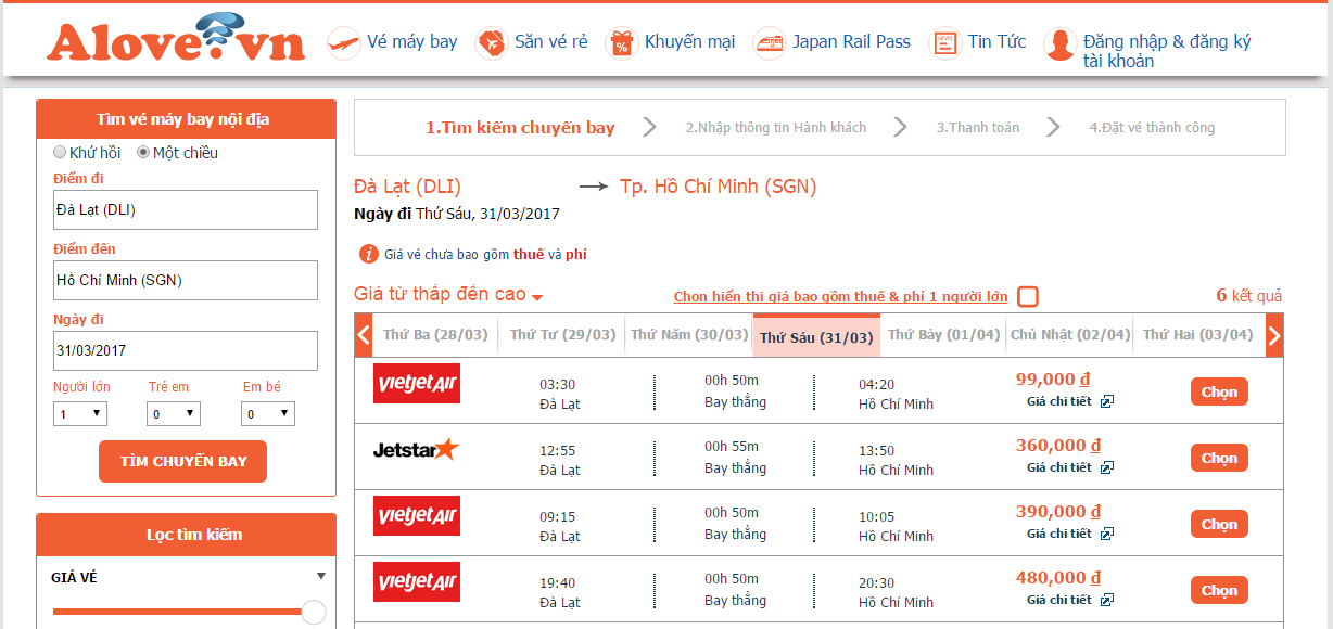 Mẹo săn vé máy bay giá rẻ đi Sài Gòn Jetstar