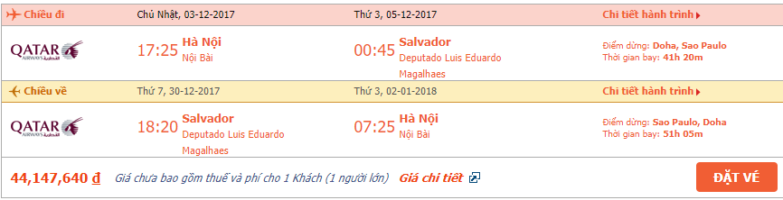 Vé máy bay đi Salvador -1 