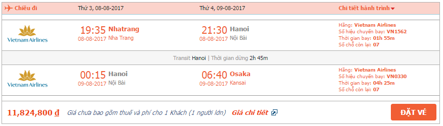 Tìm hiểu vé máy bay từ Nha Trang đi Osaka 2