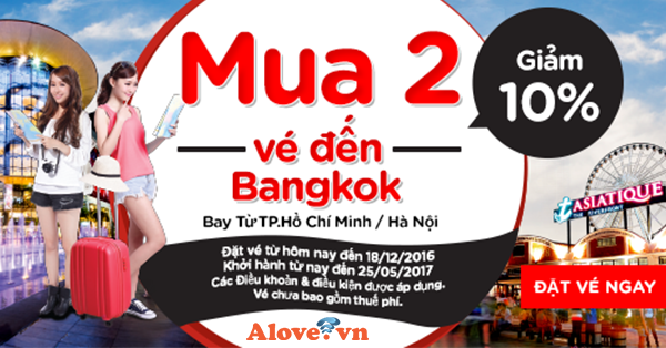 Cuối năm ưu đãi 10% từ AirAsia