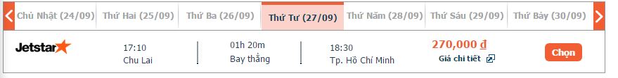 đặt vé máy bay Chu Lai đi Phú Quốc Jetstar khứ hồi 2