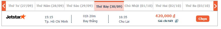 đặt vé máy bay Chu Lai đi Phú Quốc Jetstar khứ hồi 5