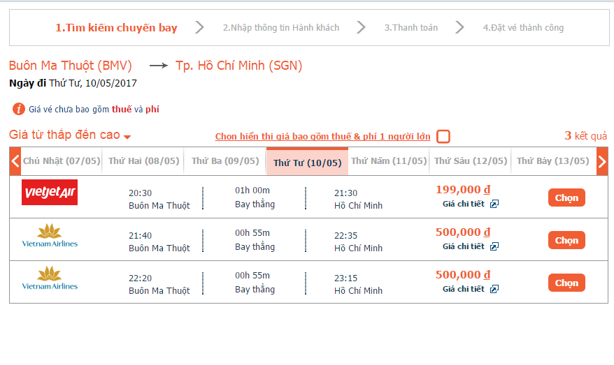Lưu ý khi đặt vé máy bay Buôn Ma Thuột đi Sài Gòn cần biết 1
