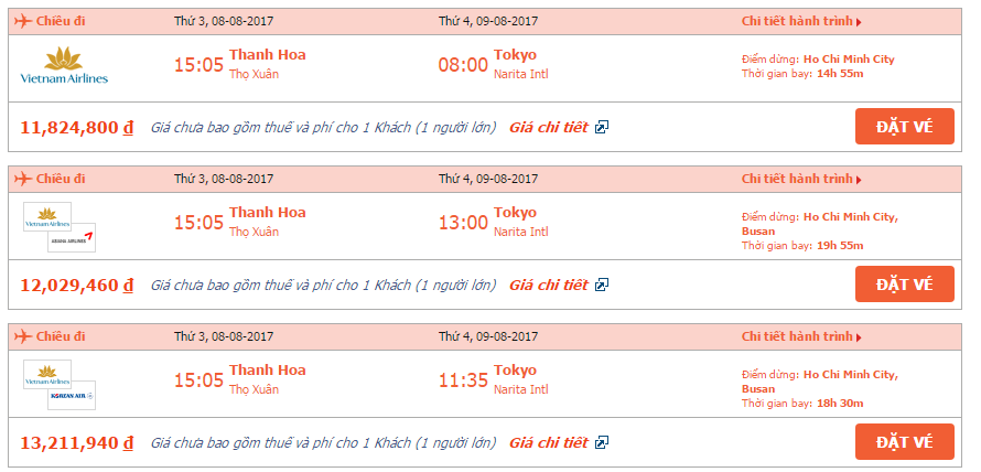 Săn vé máy bay từ Thanh Hóa đi Tokyo giá rẻ 1