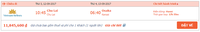 Truy lùng tấm vé máy bay Chu Lai đi Osaka 1