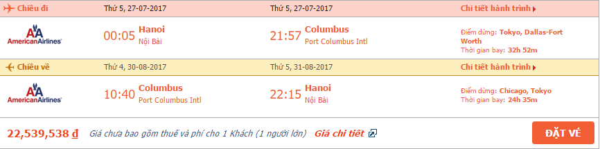 vé máy bay đi Columbus 