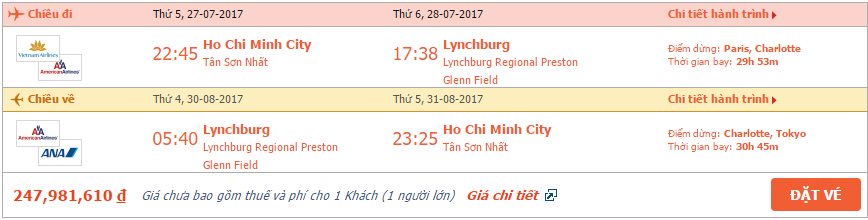 vé máy bay đi Lynchburg 1
