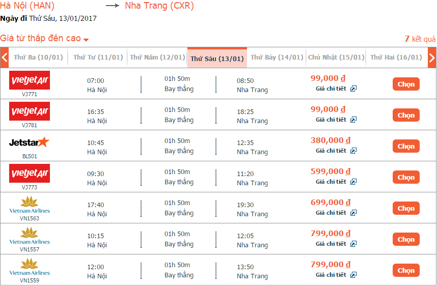 Vé máy bay đi Nha Trang giá rẻ