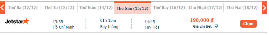 vé máy bay Jetstar Sài Gòn đi Tuy Hòa