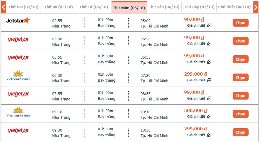 vé máy bay Nha Trang đi Sài Gòn khứ hồi giá rẻ 2