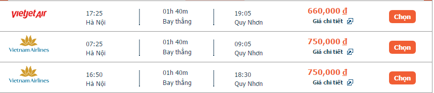 vé máy bay Quy Nhơn đi Hà Nội khứ hồi giá rẻ - 1