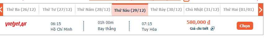 vé máy bay Sài Gòn đi Tuy Hòa