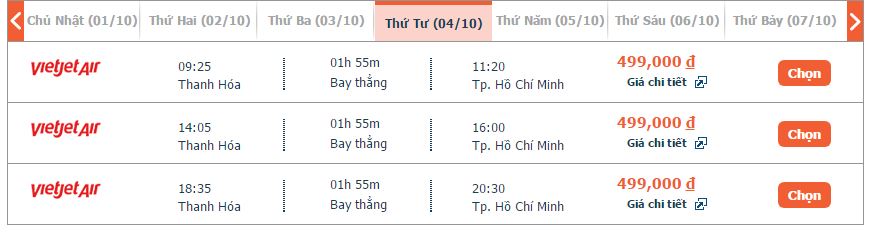 vé máy bay Thanh Hóa đi Sài Gòn Vietjet 2
