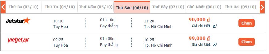 vé máy bay Tuy Hòa đi Phú Quốc tháng 10 2