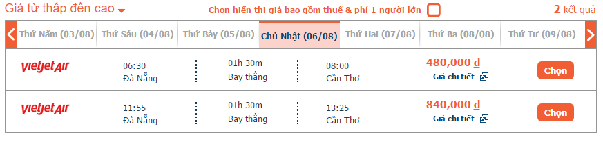 Vé máy bay Vietjet Air từ Cần Thơ đi Đà Nẵng khứ hồi giá rẻ 5