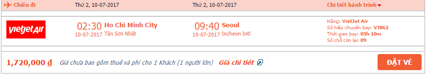 Vé máy bay VietJet đi Hàn Quốc 3