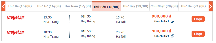 Vé máy bay Vietjet Nha Trang đi Hà Nội giá rẻ 1