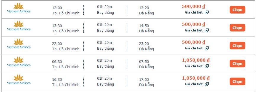 đặt vé máy máy bay Vietnam Airlines Đà Nẵng đi Phú Quốc khứ hồi 5