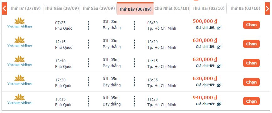 vé máy bay Vietnam Airlines Nha Trang đi Phú Quốc khứ hồi 4