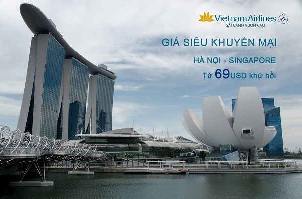 Siêu khuyến mãi  Hà Nội - Singapore của Vietnam Airlines